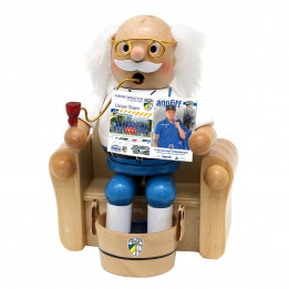 Räucherfigur "Opa im Sessel mit Fußbad"